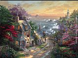 Thomas Kinkade The Village Lighthouse painting